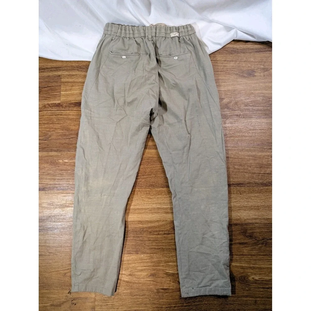Thom Brown Cotton Blend Beige Size 32 Pants Flaw